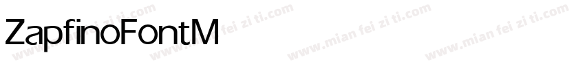 ZapfinoFont Medium字体转换